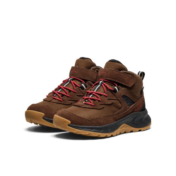 Little Kids' Hightrail Waterproof Hiking Boot  |  Dark Earth/Garnet