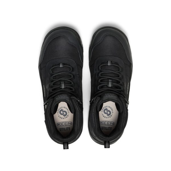 Men's Skokie Waterproof Work Boot (Soft Toe)  |  Black/Black