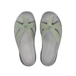 Women's Bali Leather Slide Sandal  |  Lily Pad/Steel Grey