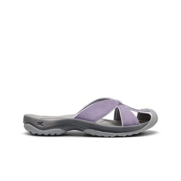 Women's Bali Leather Slide Sandal | Purple Haze/Steel Grey