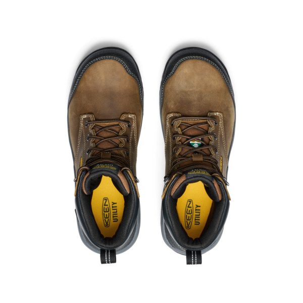 Men's CSA Evanston 6 Waterproof Boot (Carbon Toe)  |  Bison/Black