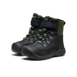 Big Kids' Kanibou Waterproof Winter Boot  |  Black/Bronze Green