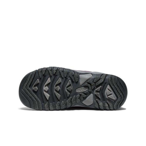 Big Kids' Puffrider Waterproof Winter Boot | Black Plum/Daiquiri Green