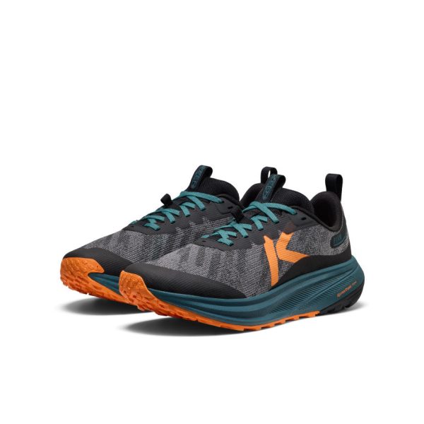 Men's Roam Trail Running Shoe  |  Black/Orange Peel