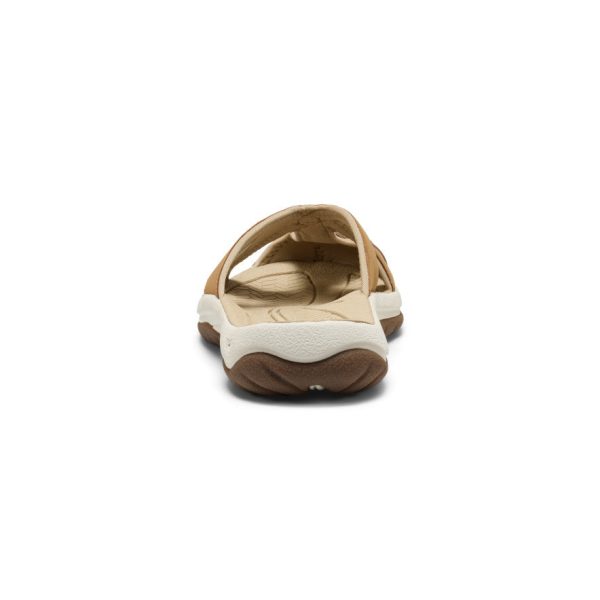 Women's Bali Leather Slide Sandal  |  Chipmunk/Birch