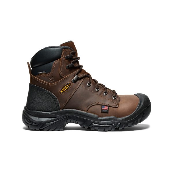 Men's Mt Vernon II 6 Waterproof Boot (Steel Toe)  |  Dark Earth/Black