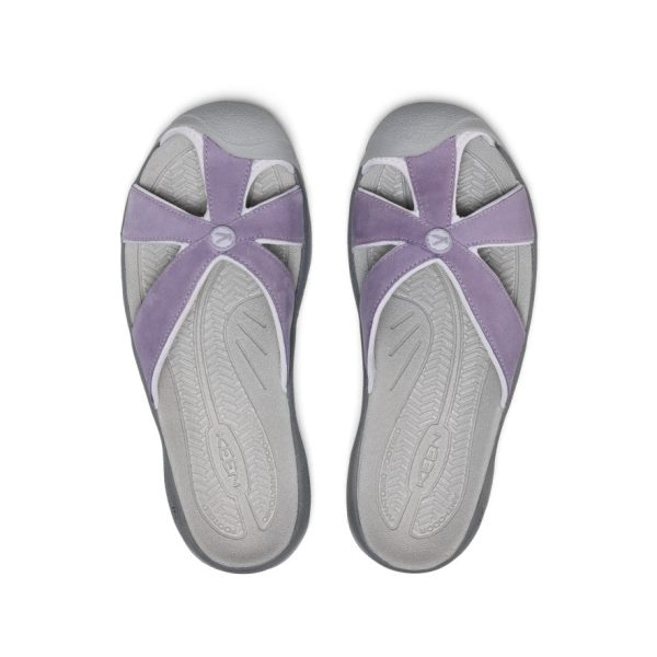 Women's Bali Leather Slide Sandal | Purple Haze/Steel Grey
