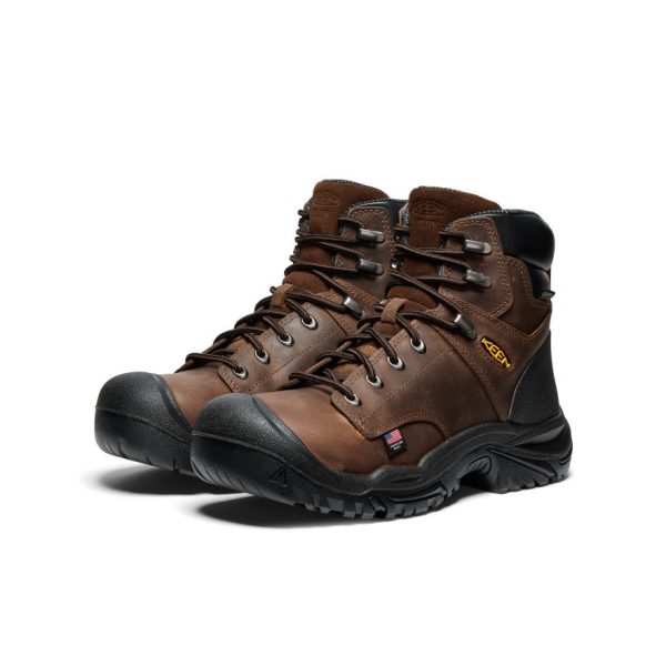 Men's Mt Vernon II 6 Waterproof Boot (Steel Toe)  |  Dark Earth/Black