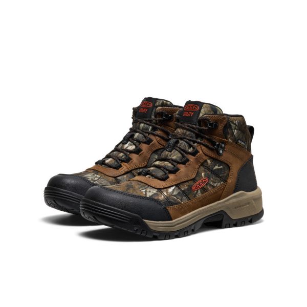 Men's Skokie Waterproof Work Boot (Soft Toe)  |  Camo/Black
